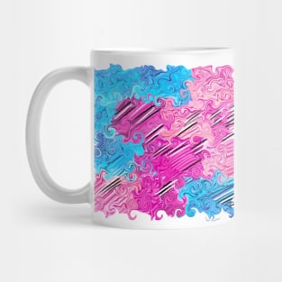 Pinkit blue Abstract Mug